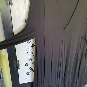 Free People black knit tunic